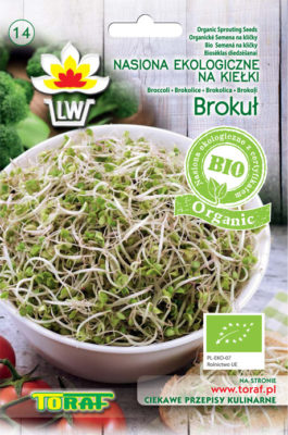 Brokuł ekologiczne nasiona na kiełki bio organic Brokuł ekologiczne nasiona na kiełki bio organic